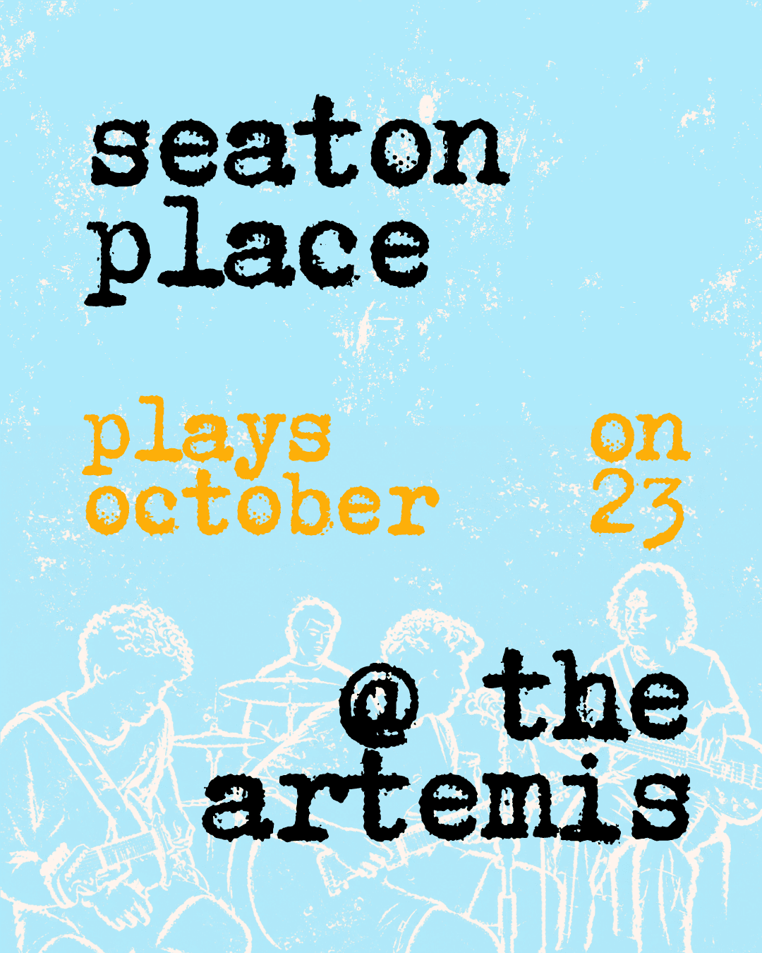 The Artemis show flyer