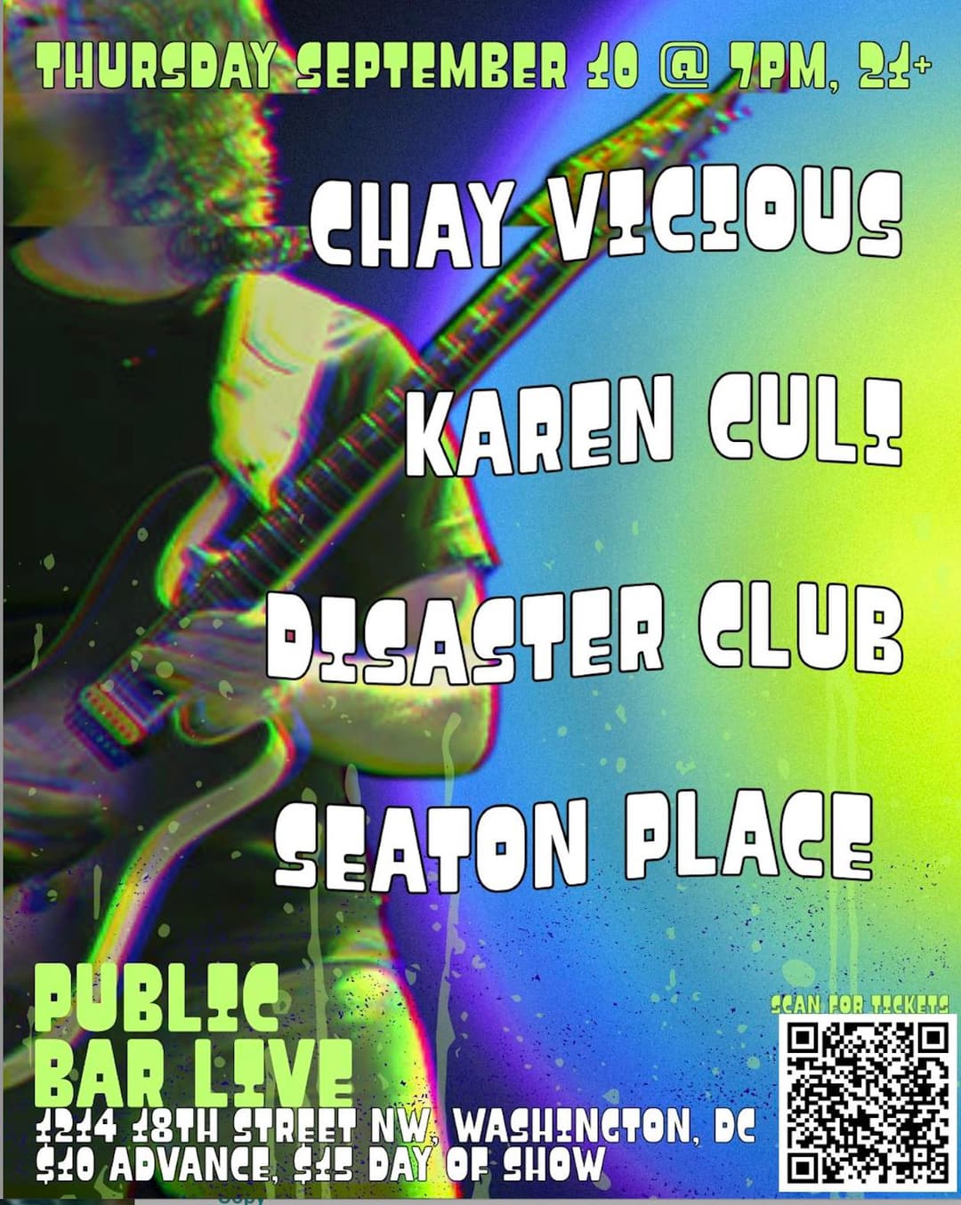 Public Bar Live show flyer